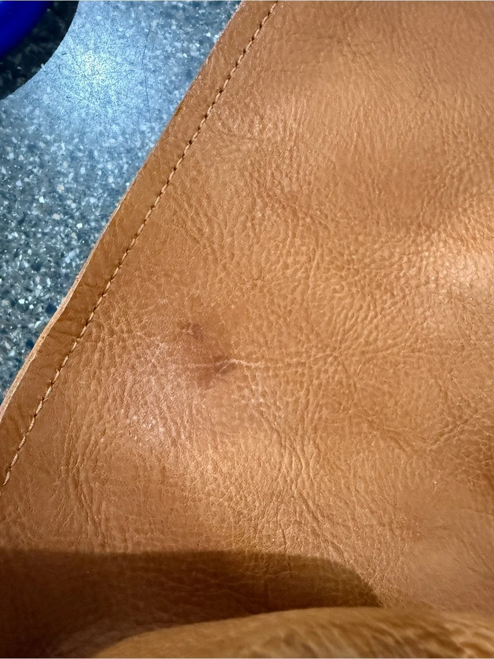 Old Trend Everyday Brown Leather Shoulder Bag with Black Straps